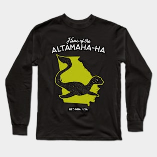 Home of the Altamaha-Ha – Georgia, USA Cryptid Long Sleeve T-Shirt